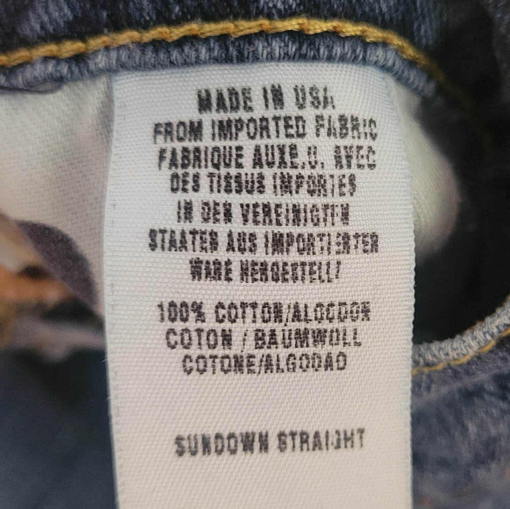 LUCKY BRAND Sundown Straight Leg Blue Jeans Size 6/28 - Picture 7 of 7